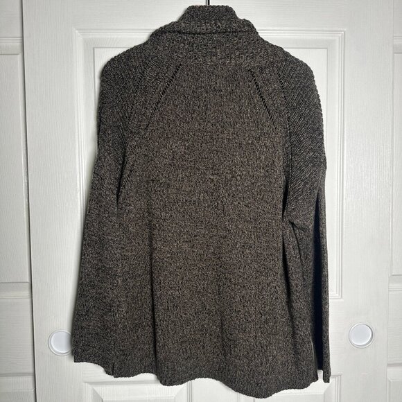 BCBGeneration Womens Medium Knit Cowl Neck Sweater Brown Neutral Fall Staple - Picture 2 of 12